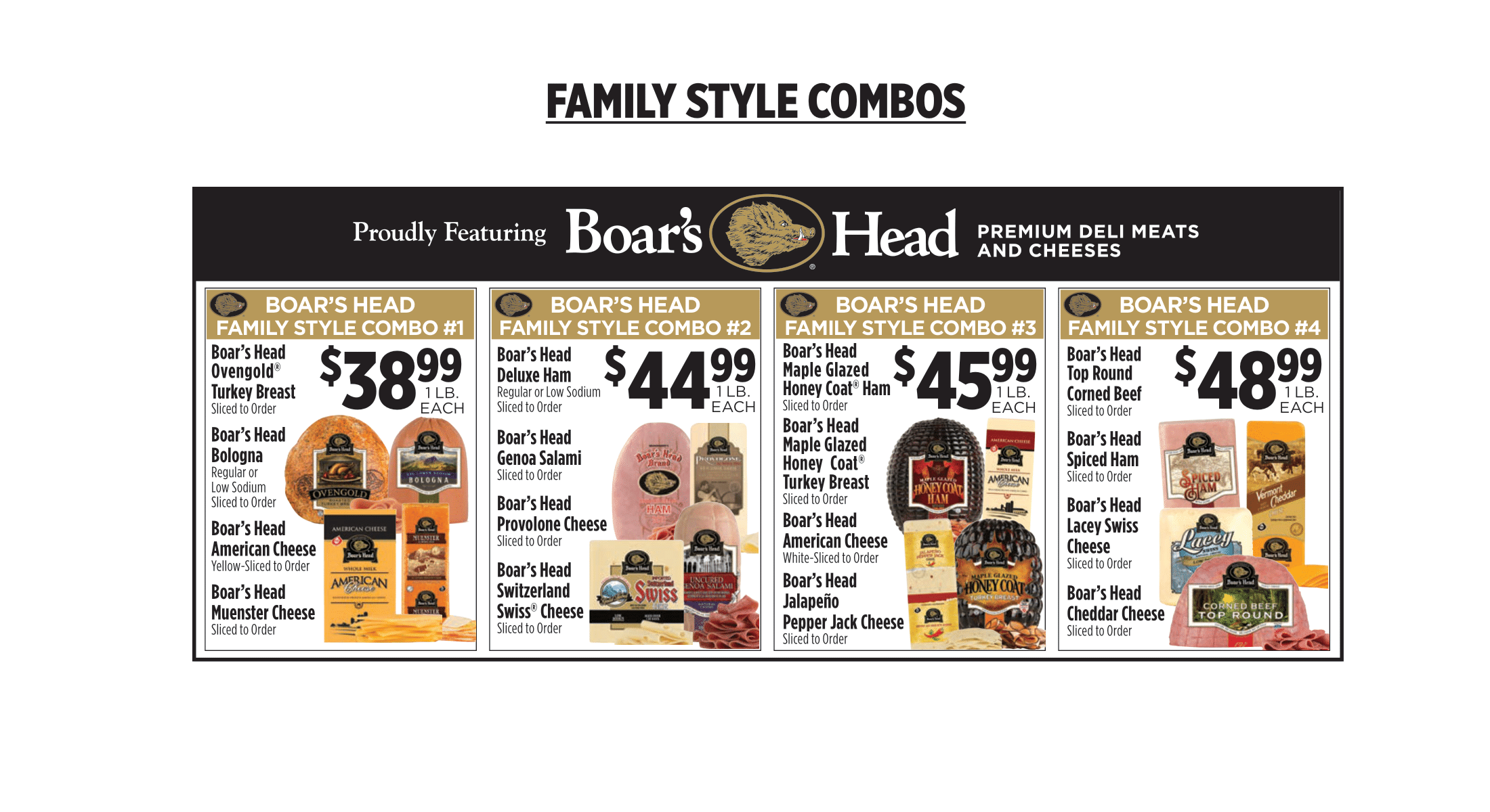 family style combos
